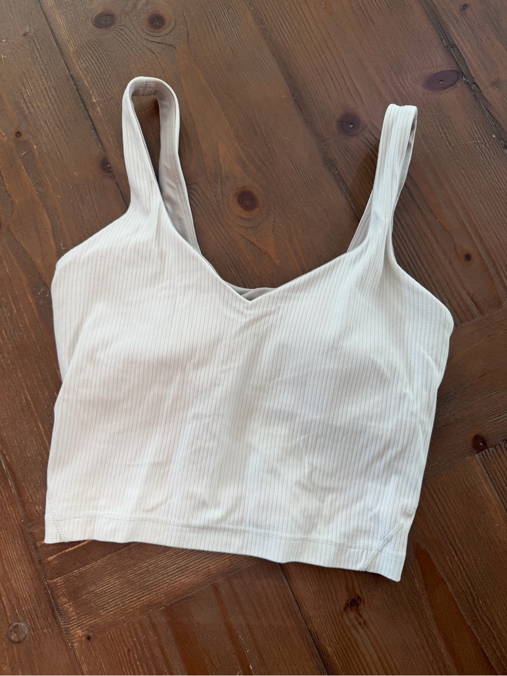 lululemon athletica Align Ribbed Crop Tank Top Cream